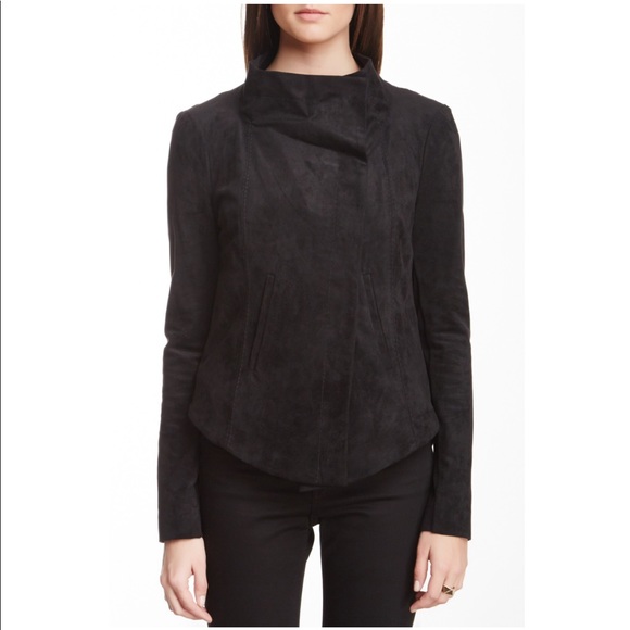 BCBGMaxAzria Faux Suede Drape Jacket - Picture 1 of 6